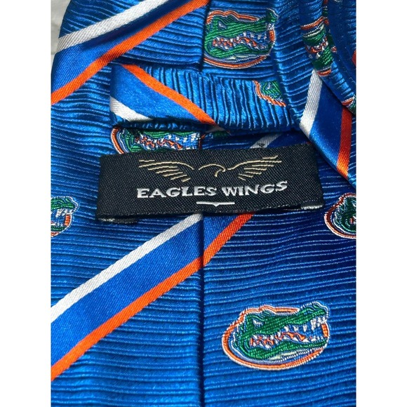 Dress Tie University of Florida Gators Mens Silk Necktie Blue 4 inches - Picture 2 of 4